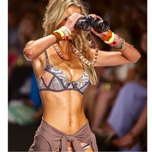 MAAJI Vintage Set - S’mores and Shores Molded Cup Chi Chi Thong Bikini S